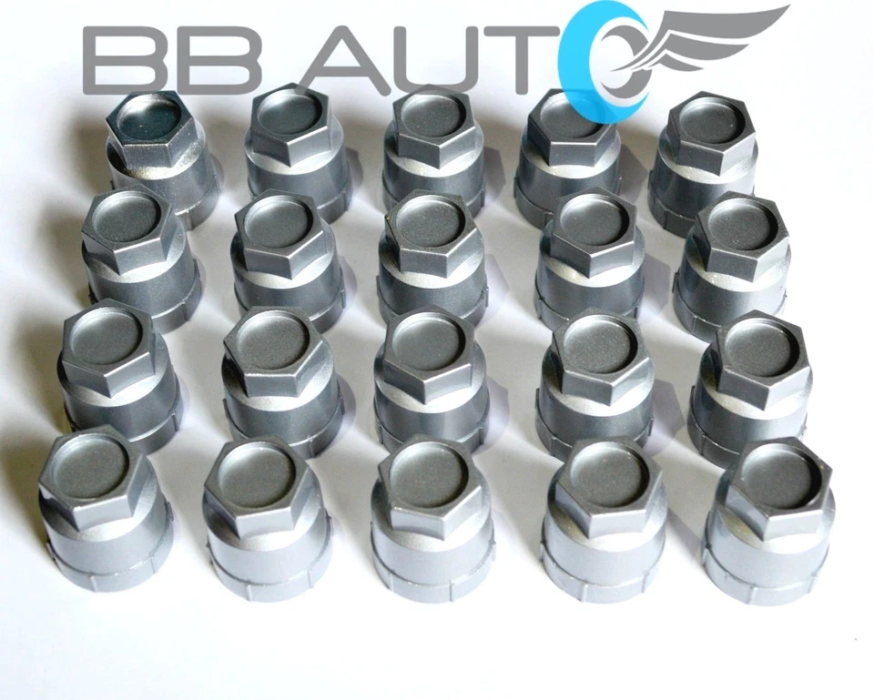 20 NEW SILVER LUG NUT COVERS CAPS CHEVROLET GMC BUICK OLDSMOBILE PONTIAC - Image 2 of 4