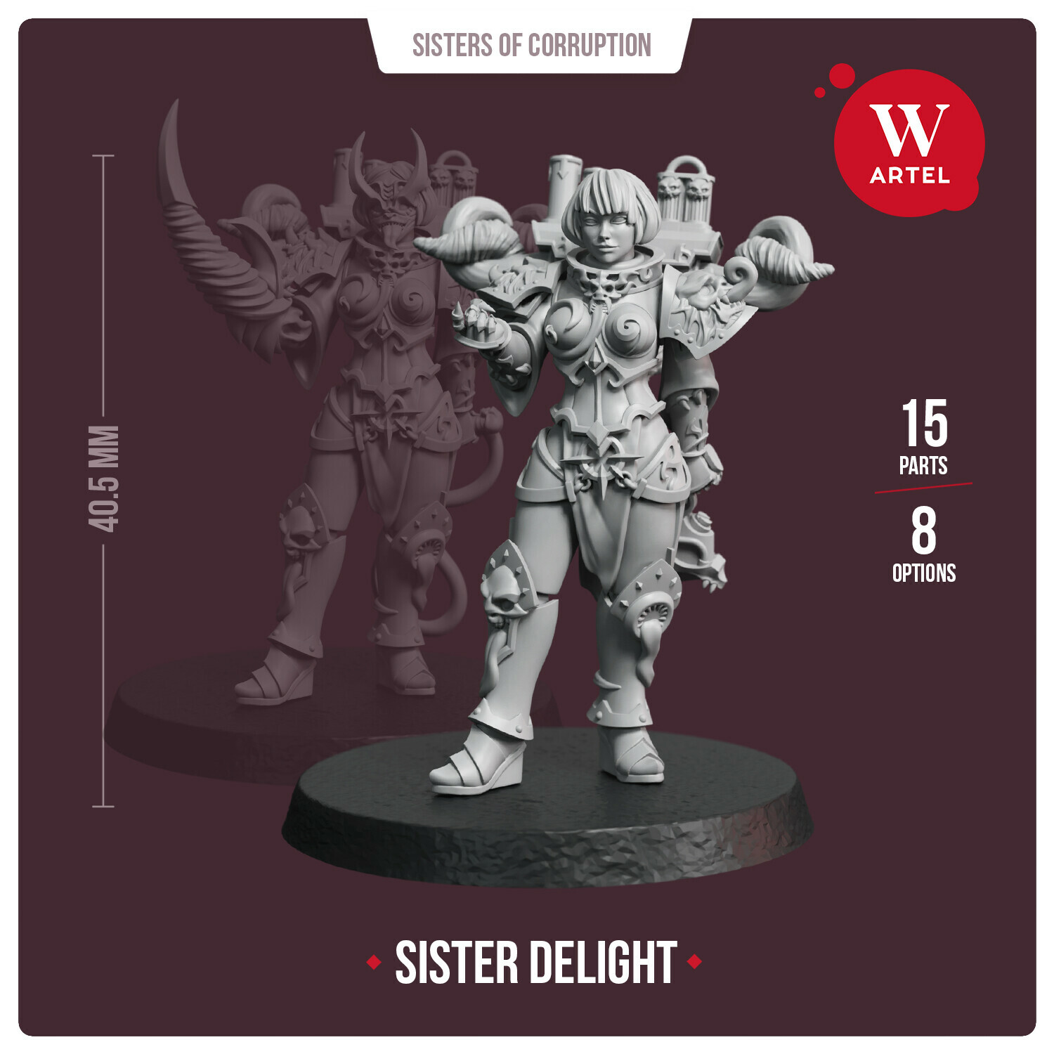 Artel W Sister Delight 28mm Wargaming Miniature Sisters of Battle Cultist 4690₽