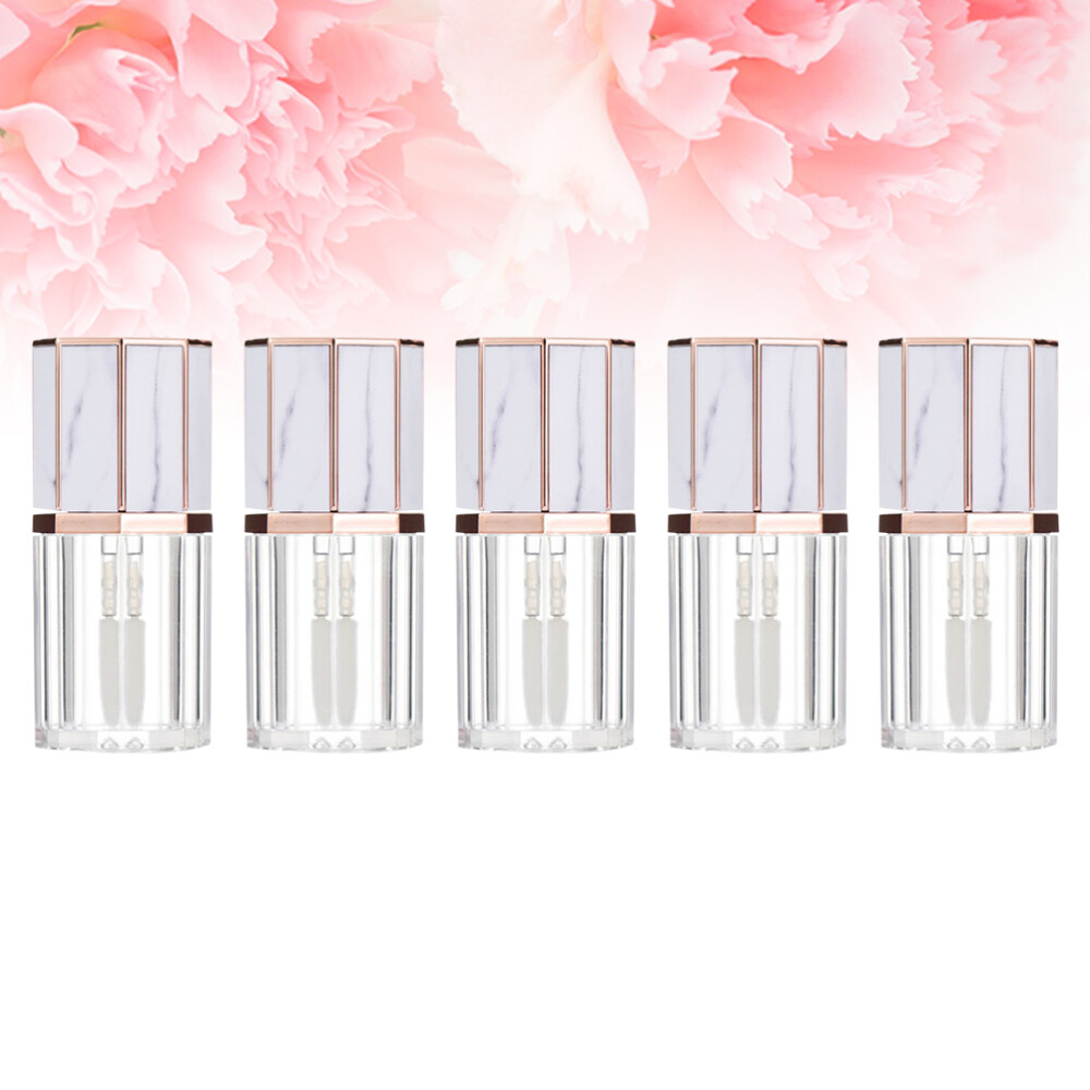 10 Stück Leere Lipgloss-Tuben, Nachfüllbare Gloss-Fläschchen Aus Transparentem ABS/PET - Für DIY Lippenpflege & Make-up