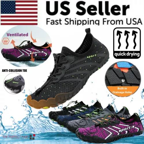 Water Shoes Quick Dry Barefoot for Swim Diving Surf Aqua Sport Beach Vacation