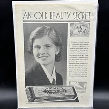 Vintage WRIGLEY'S Double Mint Chewing Gum Paper Print Ad 11.5”x 8” 1930