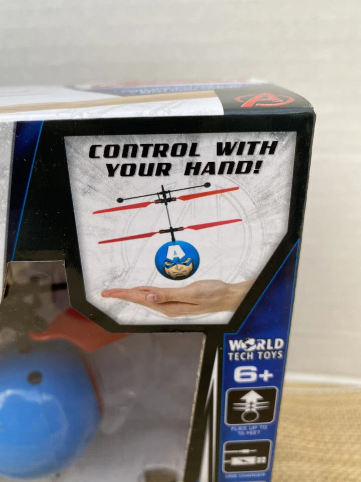 Marvel Avengers Captain America Flying UFO Ball New In Box Ages 6+ Great Gift - Image 2 of 3