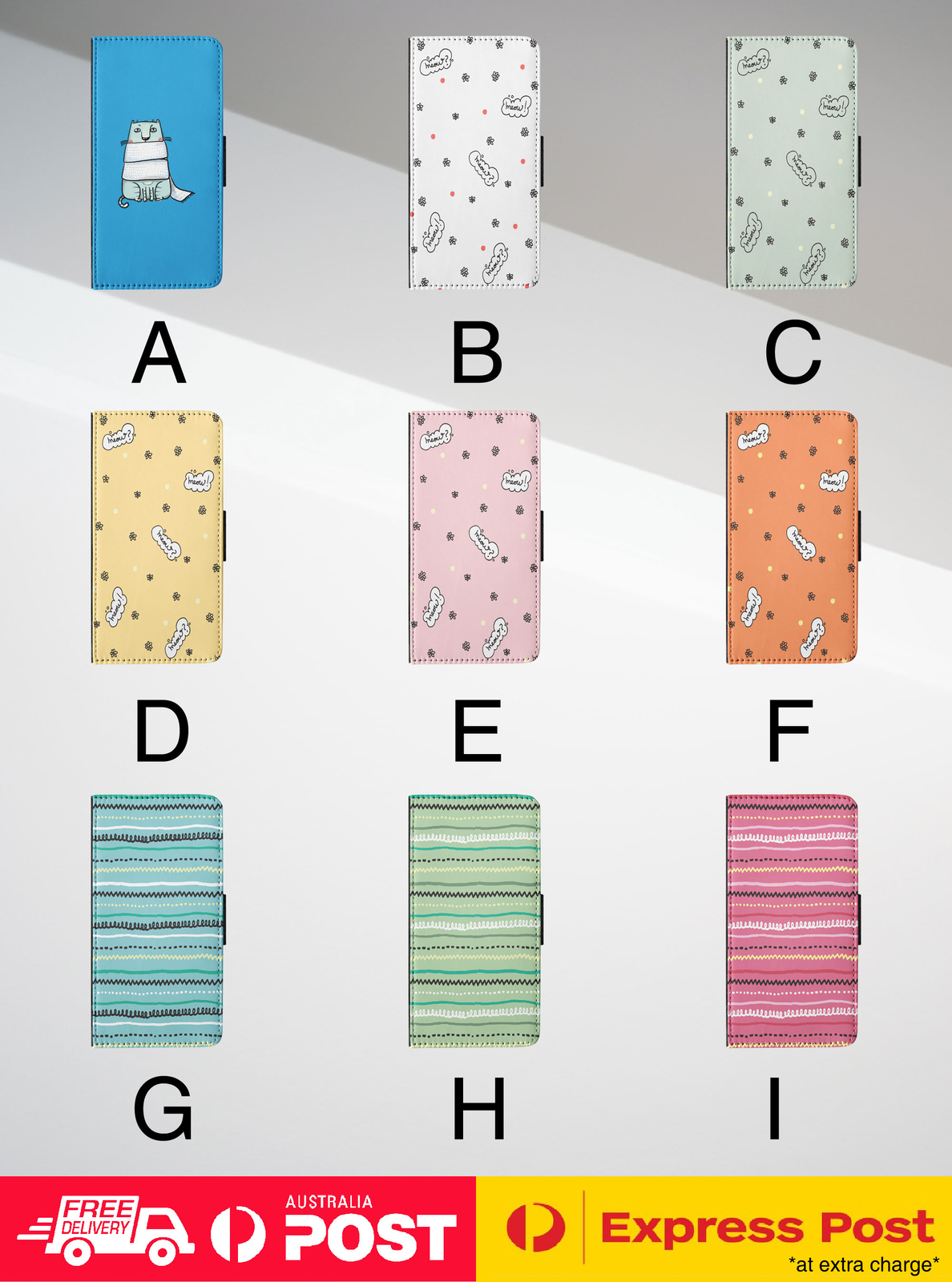 FLIP CASE FOR APPLE IPHONE|CUTE TABBY CAT KITTEN FELINE PET ANIMAL PATTERN