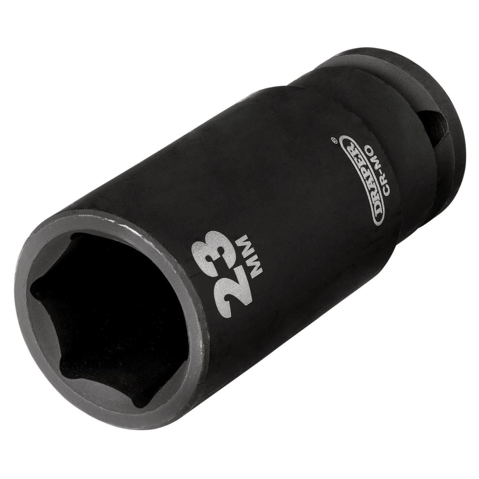 Draper Hi-TORQ® Deep Impact Socket, 1/2" Sq. Dr., 23mm - 20192-6-Point CR-MO Steel - Image 2