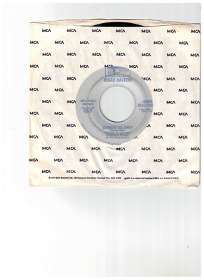 Roger Daltrey RNR 45 (MCA 40053) Giving It All Away/Way Of The World VG+/NM-