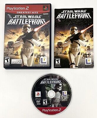 PS2 Star Wars: Battlefront II 2 Disc Only Tested W/ GAME GUIDE