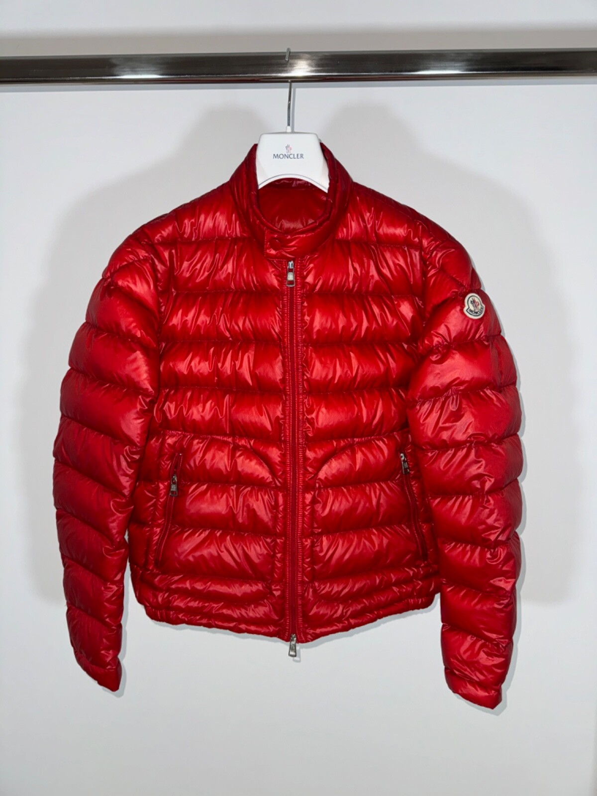 Moncler Acorus red jacket size 2 for women