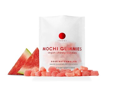 ISSEI Mochi Gummies Vegan Chewy Candies Gluten Free Vegan (1.76 OZ