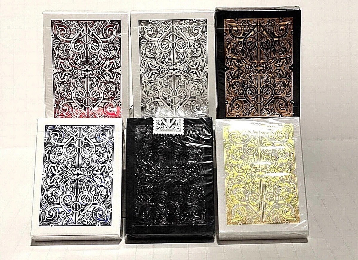 6Rare David Blaine gatorbacks gold black silver rose gold red blue playing cards