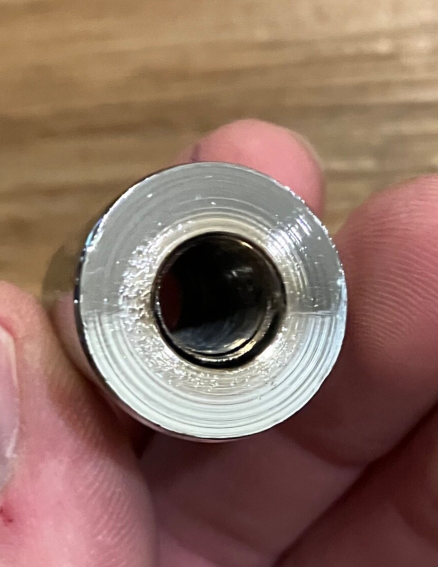 5 Pack Beer Tap Ferrule 3/8" Threaded Tapered Bottom Chrome Silver Metal Bolt