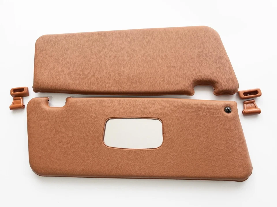 Sun Vısor for Mercedes Benz R107 TOBACCO with Clips set 450SL, 380SL, 560SL, Foto 3 de 4
