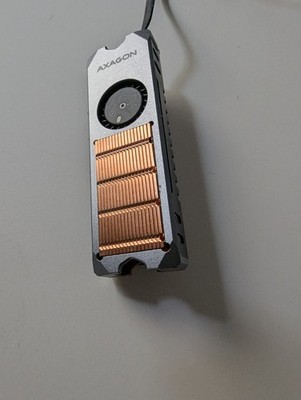 AXAGON CLR-M2FAN Active Fan Heatsink - M.2 SSD External Enclosure 