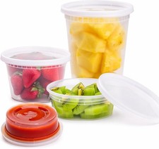 Deli Food Containers With Lids, 8 oz 16oz 32oz,