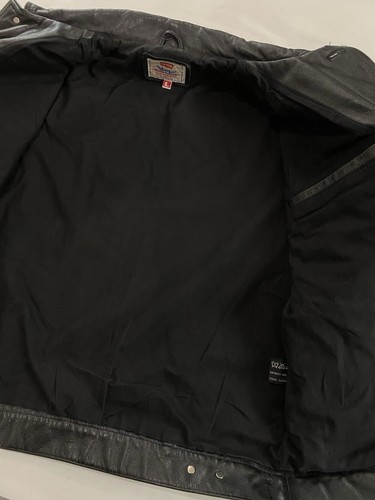 90s Levi’s Vintage Black Real Leather Type 3 Trucker Jacket Size L EX+ condition - Picture 10 of 11