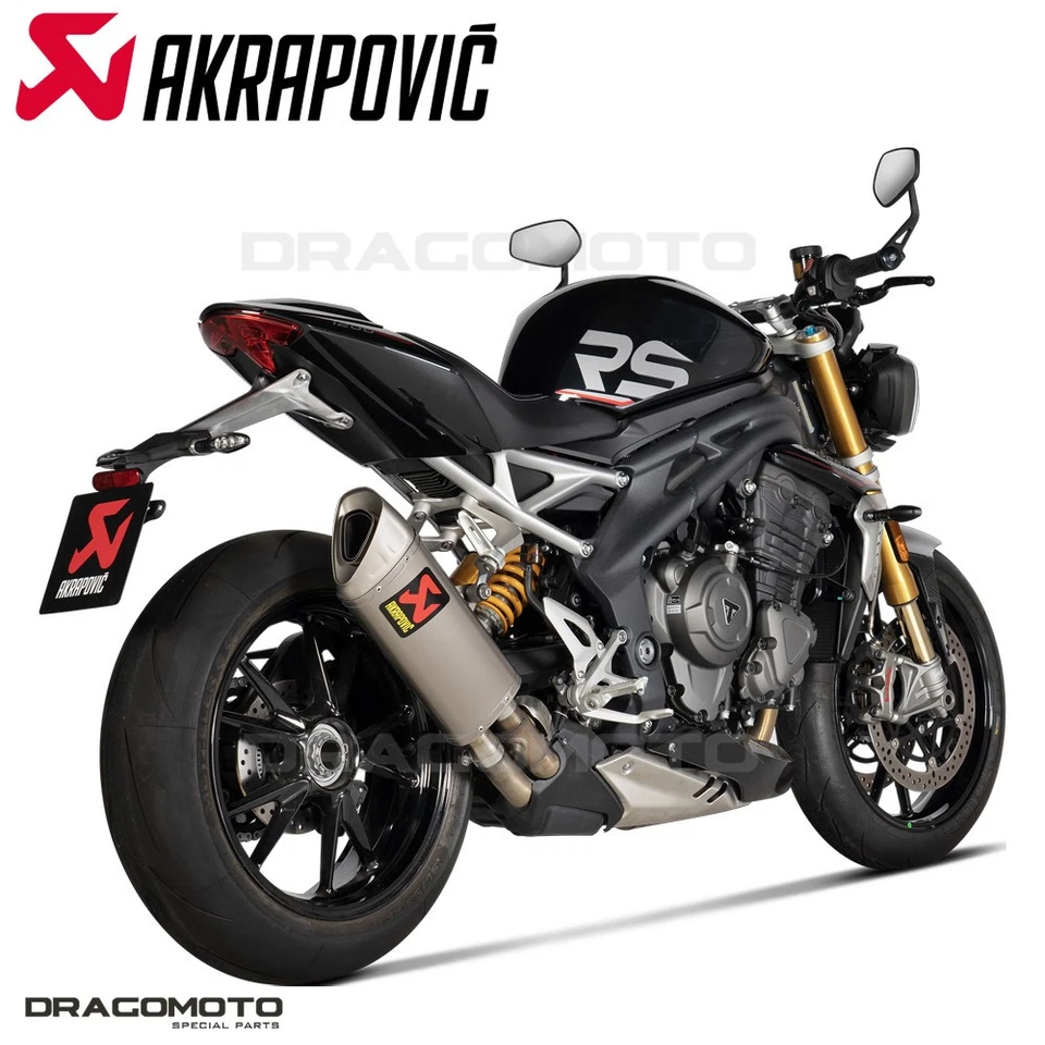 Escape TRIUMPH SPEED TRIPLE 1200 RR ABS Bond Edition 2023 AKRAPOVIC Titanio... Foto 3 de 4
