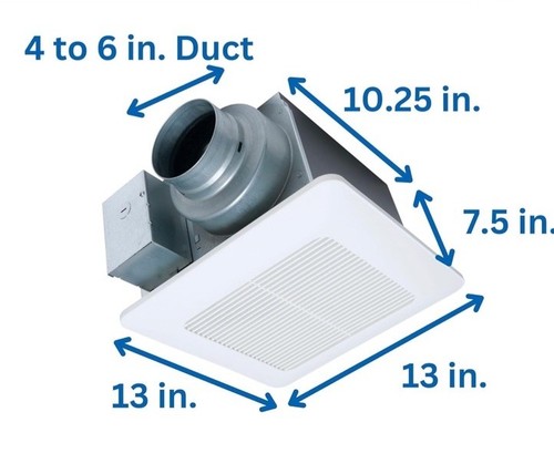 Panasonic FV-0511VQ1 WhisperCeiling DC Pick-A-Flow Ceiling Exhaust Fan - Picture 2 of 6