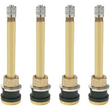 Tr571 3-38 Brass Clamp-in Tubeless Tire Truck Valve Stem Pack Of 4