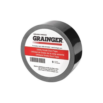 GRAINGER APPROVED TC600-Black Duct Tape,Black,15/16inx33 1/4 yd,PK24 49Z329