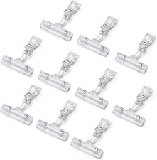 Plastic Merchandise Sign Clip Rotatable Pop Clip-on Holder Stand Price Display H
