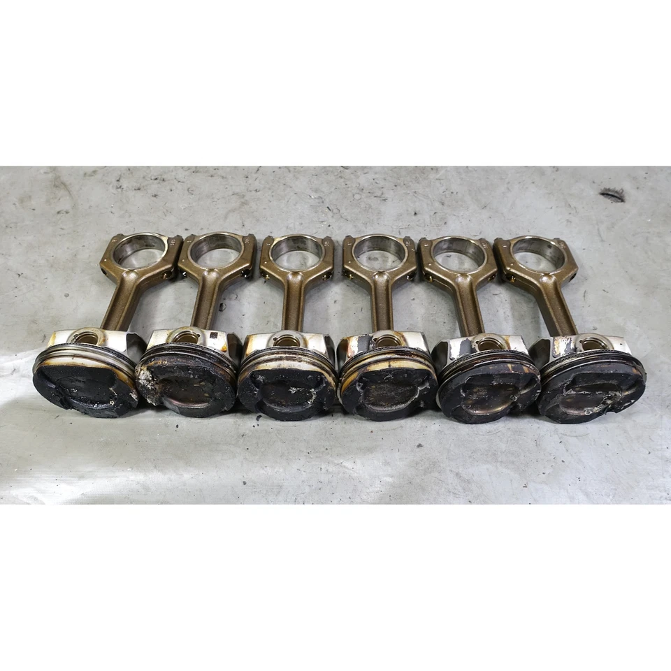 2011-2017 BMW F30 335i F10 535i N55 6-Cyl Piston and Connecting Rod Set of 6 OEM - Imagem 2 de 4