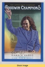 2021 Upper Deck Goodwin Champions Royal Blue Kamala Harris #3 READ 12g7