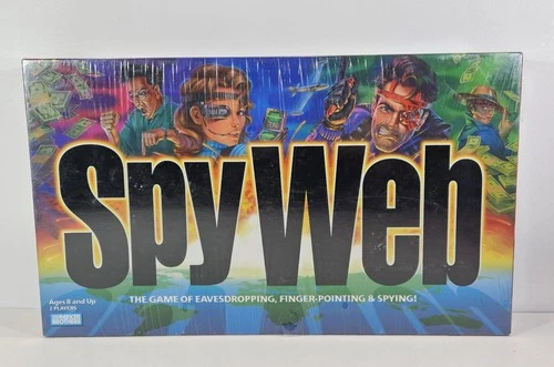 New Sealed Vintage Parker Brothers SpyWeb Spy Web Spying Board Game 1997