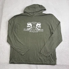 Assholes*s Live Forever Skull Green Long Sleeve Hoodie Shirt Men's XXXL