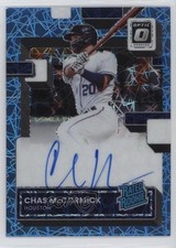 2022 Donruss Optic Carolina Blue Velocity Prizm 31/49 Chas McCormick Auto 0w8p