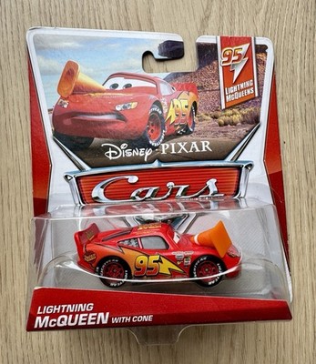 DISNEY PIXAR CARS LIGHTNING McQUEEN 95 With CONE  #3/9 RUST-EZE ***BRAND NEW***