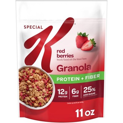 Kellogg s Special K Granola, Protein Granola, Fiber Snacks, Red Berries, 11oz...