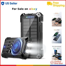 Power Bank Solar Charger Wireless 49800mAh Fast Charging USB-C Pocket