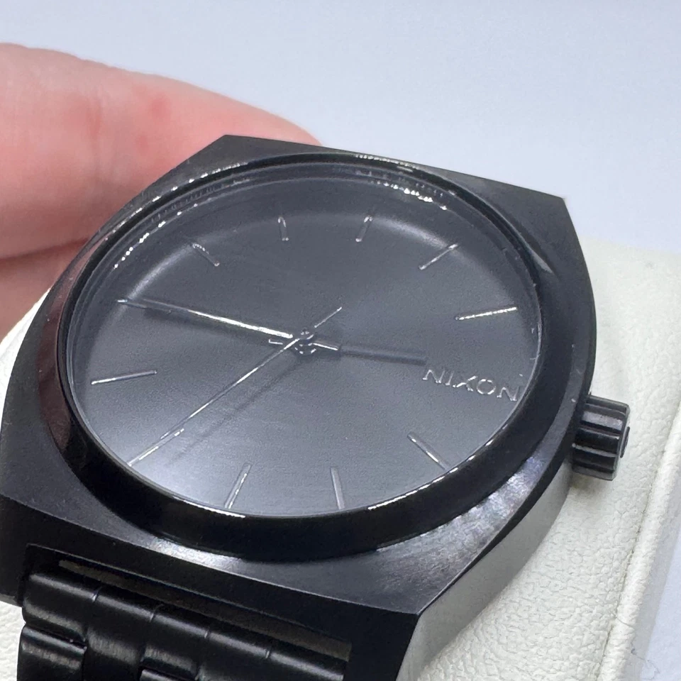Nixon Time Teller Black Stainless Steel Watch Minimalist Men’s Analog - Image 3 of 4