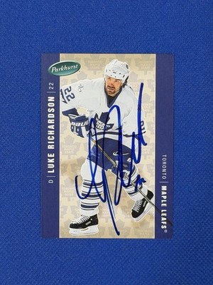 2005-06 Parkhurst #463 Luke Richardson Maple Leafs Signed Auto Autograph E 