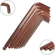 Multi Functional L Shaped Hex Key Wrench Screwdriver with Ball Head Design