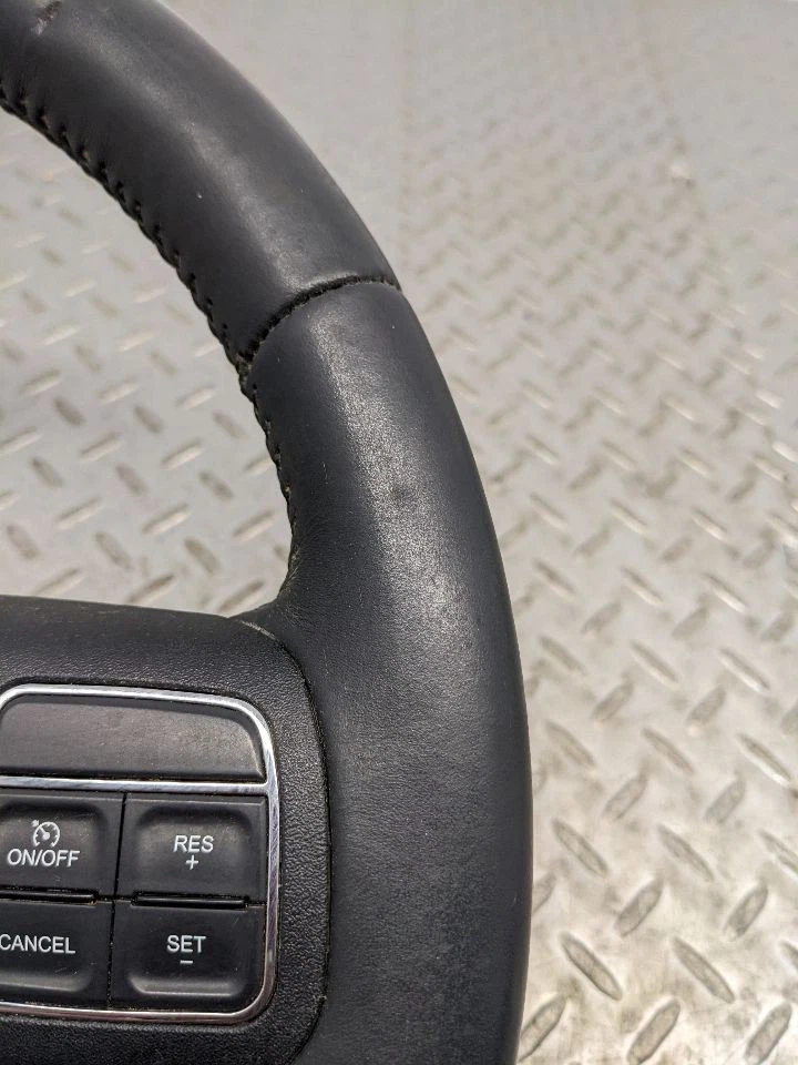 Factory Black Steering Wheel w/ Buttons OEM for 11-18 Jeep Wrangler  1149604 - Image 3 of 4