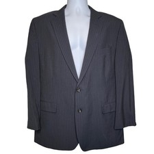 Stafford Mens Classic Fit Super 130s Wool Pinstripe Blazer Size 44R Classic
