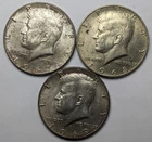Kennedy Silver Half Dollars 3 Different Date