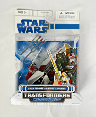 Star Wars Transformers Crossovers: Shocktrooper to V-Wing Starfighter - New/Seal