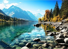 500 Piece Jigsaw Puzzle for Adults, Glacier Park Puzzle Fun Family Game