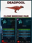 New Acrocanthosaurus clone Breeding Pair - Ark Asa Official PVE PC/XBX/PS5