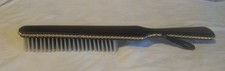 Vintage Black Leather 16 1/2 " Long Clothes Brush Made In Japan