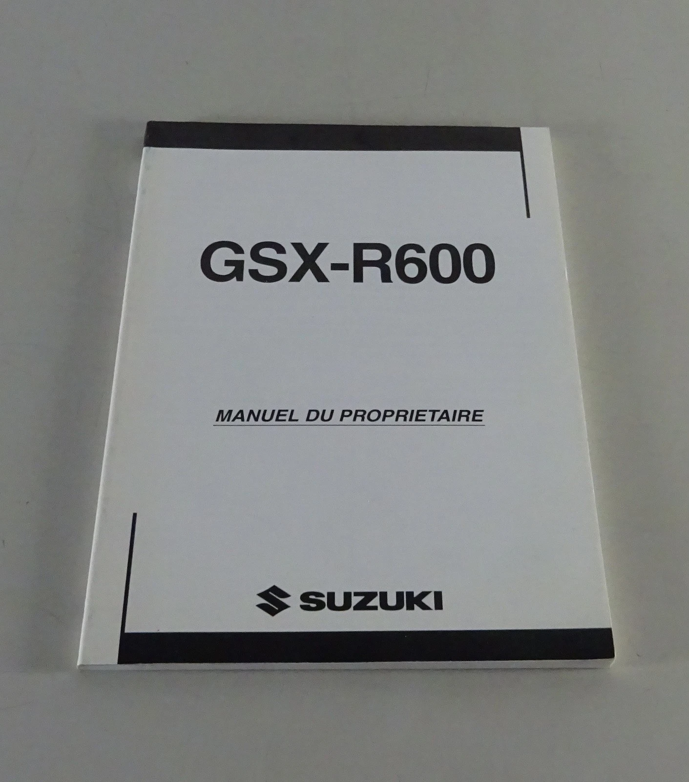 Owner's Manual / User Manual Suzuki GSX-R 600 Stand 11/2003