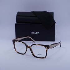 Prada PRB03V 07R1O1 Havana Caramel 54mm Eyeglasses New Authentic