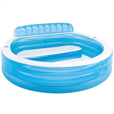 Intex Aufblasbarer Familienpool Lounge Vinyl Mehrfarbig 229x218x79 cm