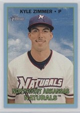 2016 Topps Heritage Minor League Edition Blue 16/99 Kyle Zimmer #168 4k8
