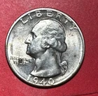 1940S US Washington SILVER Quarter! "San Francisco" Mint! Choice AU! Old US Coin