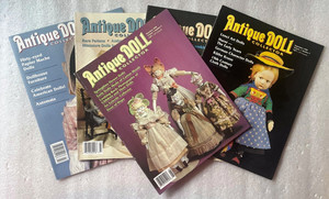 Lot of 5 Antique Doll Collector Magazines 1998 Vintage Doll Collecting Reference
