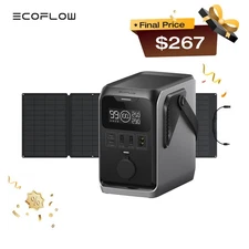 EcoFlow TRAIL 300 DC Portable Power Station 288Wh Battery with 110W Solar Panel