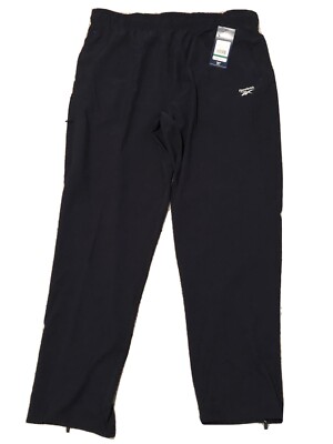 Reebok Men's Navy Track & Running Joggers Pants With Pocket Slim Extra Large $70