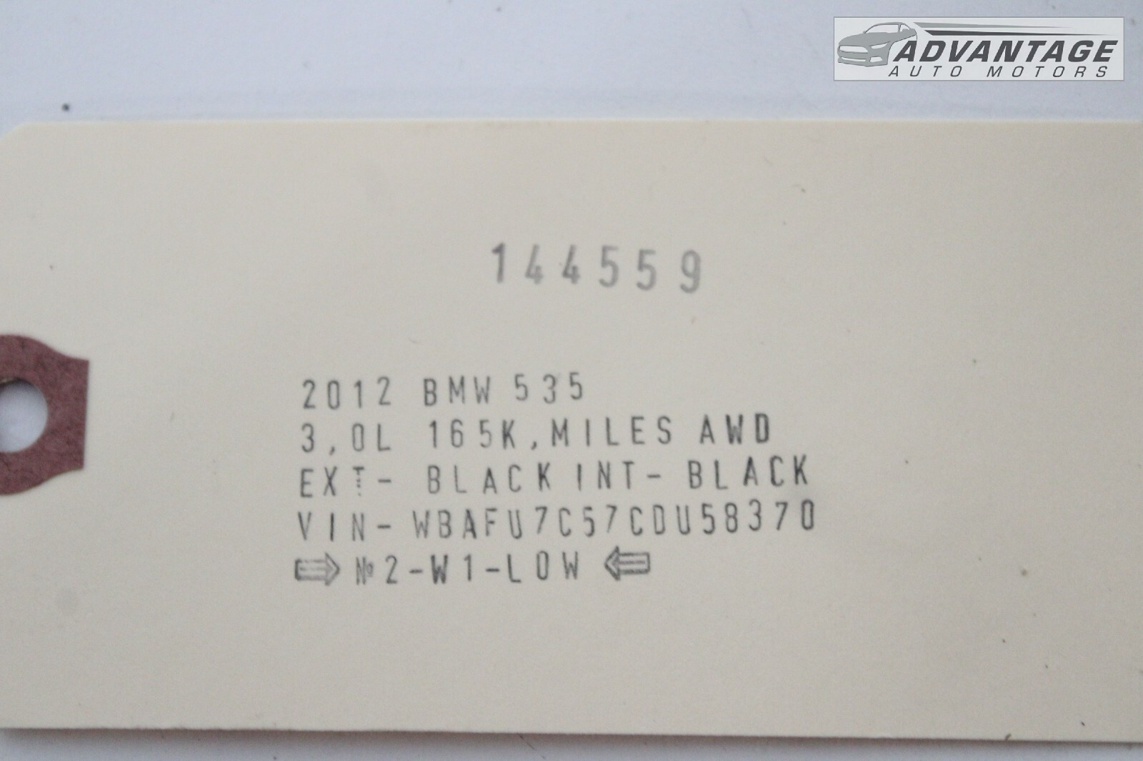 2011-2016 BMW 535I F10 3.0L RIGHT SIDE UPPER ENGINE GROMMET BOTTOM BAY OEM